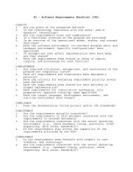 R1 - Software Requirements Checklist (JPL) CLARITY 1. Are ... - CDF