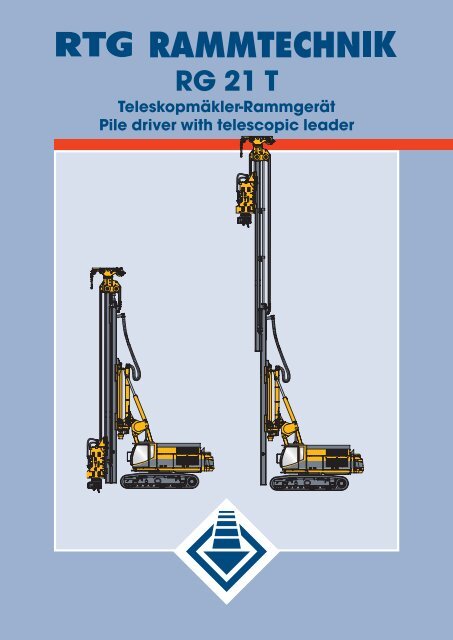 RTG RG21T telescopic leader rig - AGD Equipment