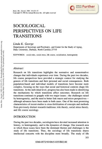 Sociological Perspectives on Life Transitions - (Campus.fsu.edu ...