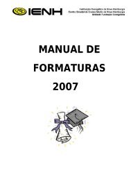 MANUAL DE FORMATURAS 2007 - IENH