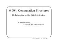6.004: Computation Structures