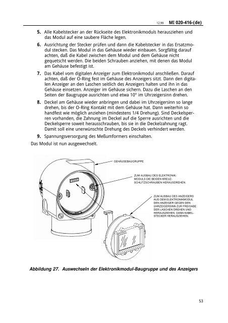 Betriebsanleitung - FOXBORO ECKARDT GmbH