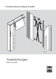 Torabdichtungen Modelle bis 05 2005 - Hörmann KG