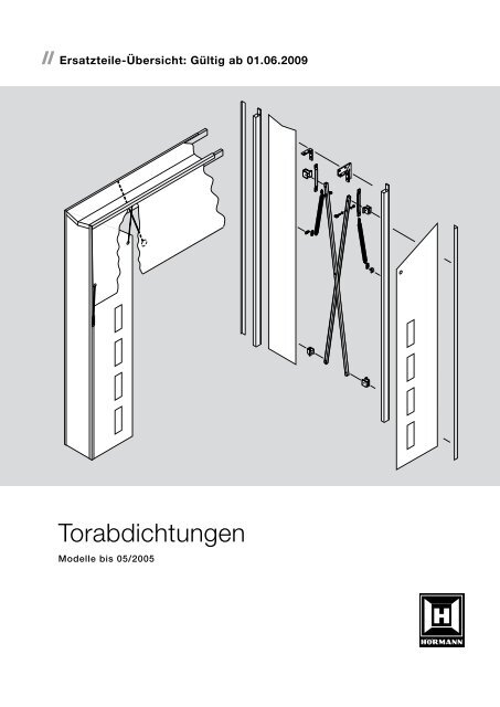 Torabdichtungen Modelle bis 05 2005 - Hörmann KG
