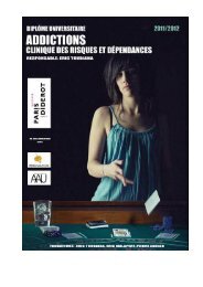 DU_Addiction11_12.pdf - UniversitÃ© Paris Diderot-Paris 7