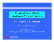Conical Near-Field Antenna Measurements - Nearfield Systems Inc.