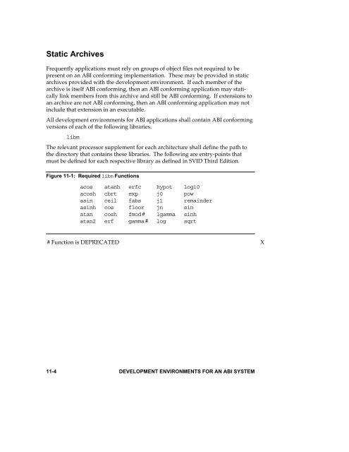 Full Generic System V ABI