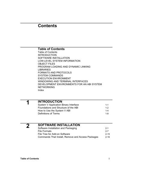 Full Generic System V ABI