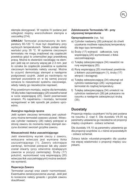 Instructions. Clorius Self-acting Temperature ... - Clorius Controls