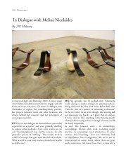 In Dialogue with Melina Nicolaides - Contemporary Practices