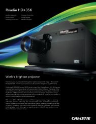 Roadie HD+35K - Christie Digital Systems