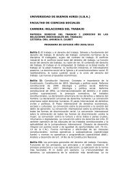 Derecho del Trabajo I Caubet 2009/2010 - Carrera de Relaciones ...