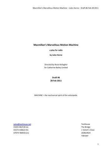 Macmillan's Marvellous Motion Machine - Scottish Book Trust