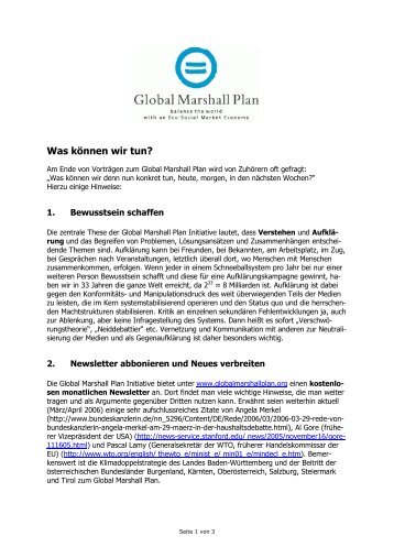Was kÃ¶nnen wir tun? *.pdf - Global Marshall Plan
