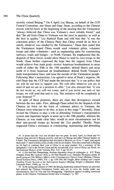 China's Involvement in the Vietnam War, 1964-69* Chen Jian