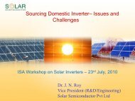 Sourcing Domestic Inverterâ Issues and Challenges - india ...