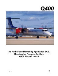 As Authorized Marketing Agents for SAS, Bombardier Presents for ...