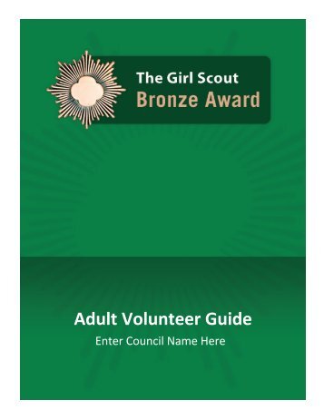 The Girl Scouts Bronze Award- Adult Guide