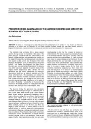 prehistoric rock sanctuaries in the eastern rhodopes and some other ...