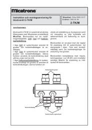 Drift- och montageinstruktion - Micatrone.com