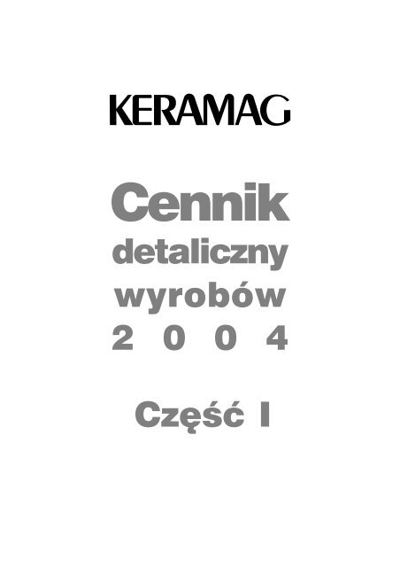 Cennik detaliczny wyrobÃ³w Keramag 2004