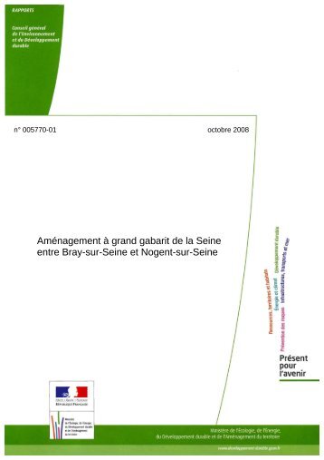 AmÃ©nagement Ã  grand gabarit de la Seine entre Bray-sur-Seine et ...