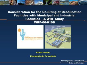 Consideration for the Co-Siting of Desalination Facilities with