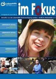 Aktuelle Ausgabe (Juni 2013) - Lebenshilfe LD Süw