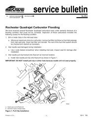 service bulletin Rochester Quadrajet Carburetor ... - BoatFix.com