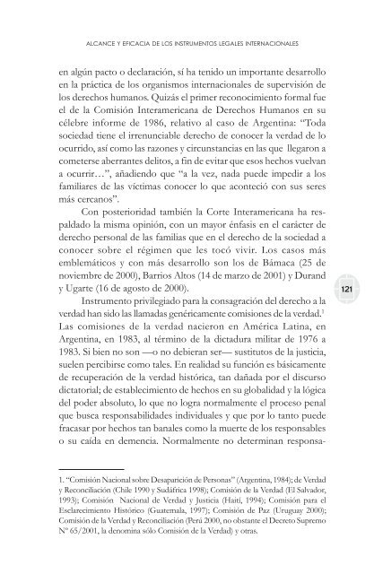 comisiones de la verdad final - Comisión de Derechos Humanos del ...