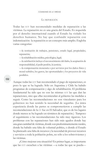 comisiones de la verdad final - Comisión de Derechos Humanos del ...