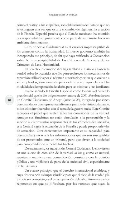 comisiones de la verdad final - Comisión de Derechos Humanos del ...