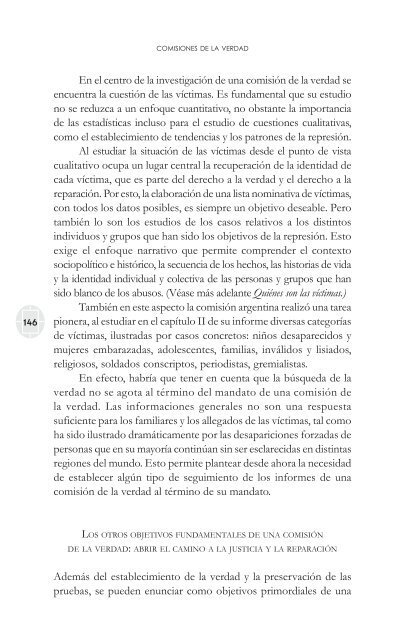 comisiones de la verdad final - Comisión de Derechos Humanos del ...