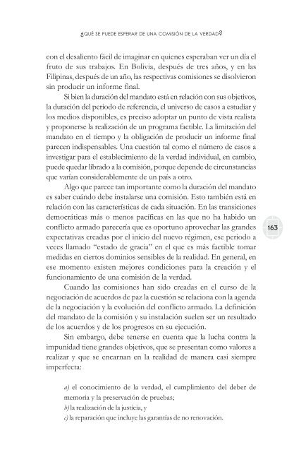 comisiones de la verdad final - Comisión de Derechos Humanos del ...