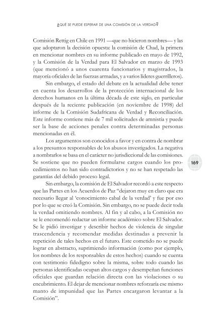 comisiones de la verdad final - Comisión de Derechos Humanos del ...