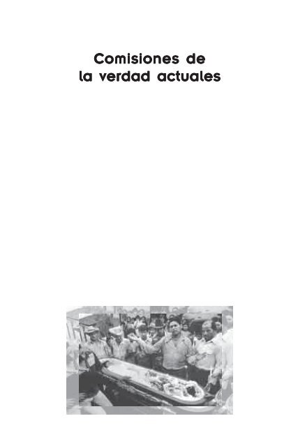 comisiones de la verdad final - Comisión de Derechos Humanos del ...