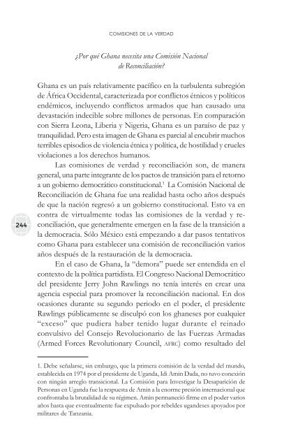 comisiones de la verdad final - Comisión de Derechos Humanos del ...