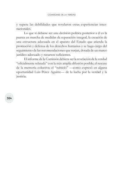 comisiones de la verdad final - Comisión de Derechos Humanos del ...