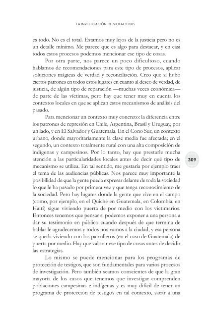 comisiones de la verdad final - Comisión de Derechos Humanos del ...