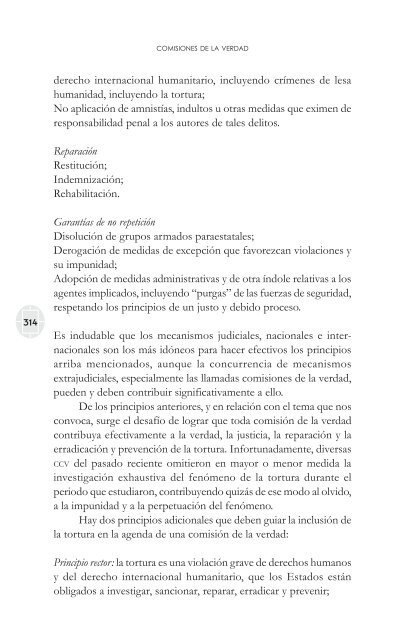 comisiones de la verdad final - Comisión de Derechos Humanos del ...