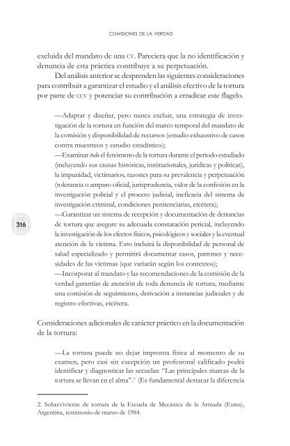 comisiones de la verdad final - Comisión de Derechos Humanos del ...