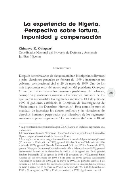 comisiones de la verdad final - Comisión de Derechos Humanos del ...