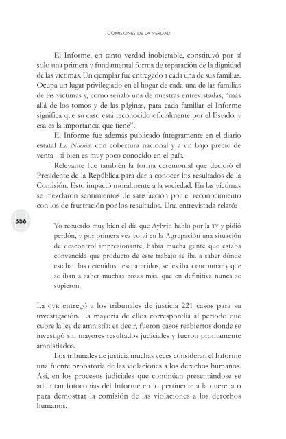 comisiones de la verdad final - Comisión de Derechos Humanos del ...