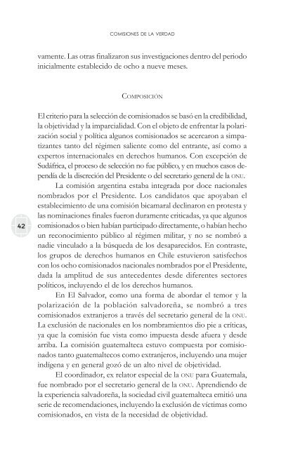 comisiones de la verdad final - Comisión de Derechos Humanos del ...