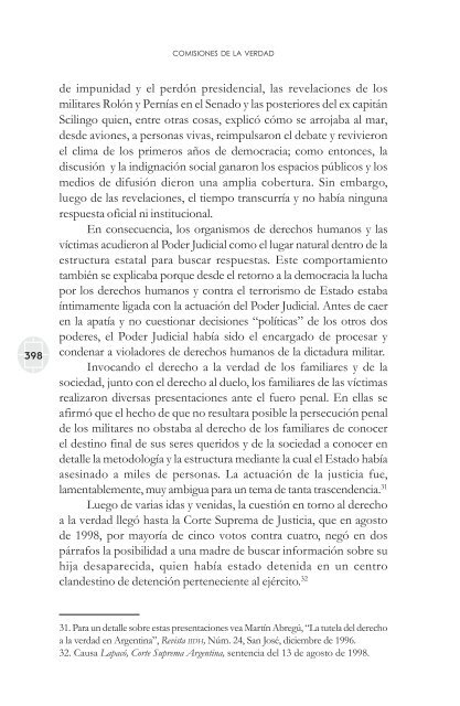 comisiones de la verdad final - Comisión de Derechos Humanos del ...