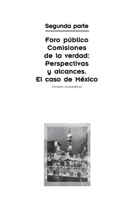 comisiones de la verdad final - Comisión de Derechos Humanos del ...