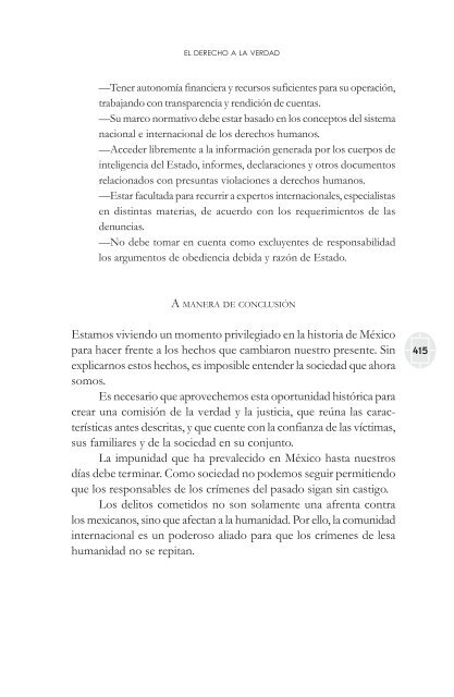 comisiones de la verdad final - Comisión de Derechos Humanos del ...