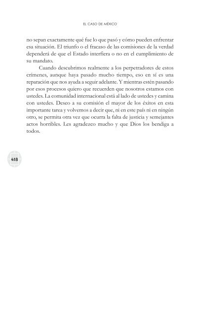 comisiones de la verdad final - Comisión de Derechos Humanos del ...