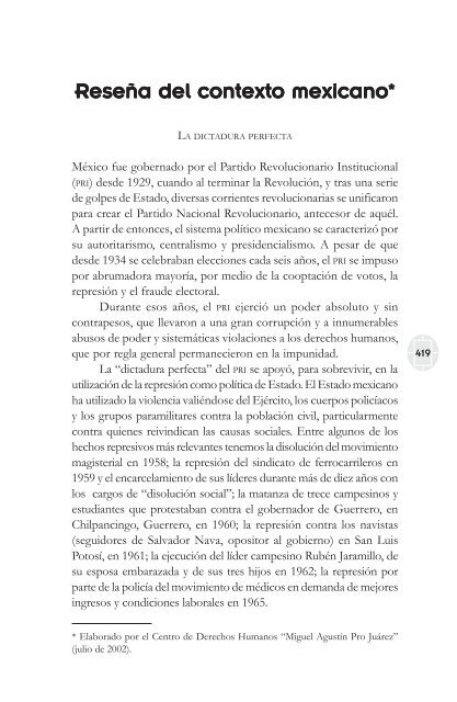 comisiones de la verdad final - Comisión de Derechos Humanos del ...