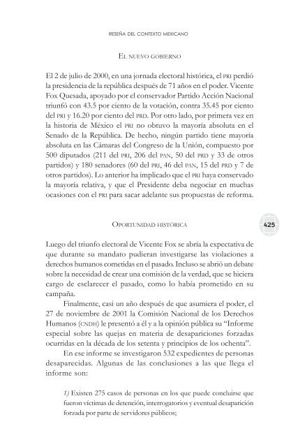 comisiones de la verdad final - Comisión de Derechos Humanos del ...